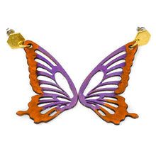 Load image into Gallery viewer, Butterfly Leather Earrings

