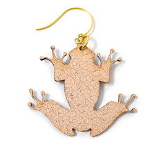 Load image into Gallery viewer, &quot;Allusion&quot; Leather Frog Earrings
