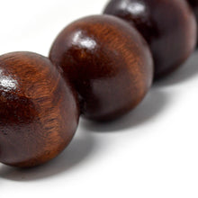 Load image into Gallery viewer, Dark Wooden Bead Necklace

