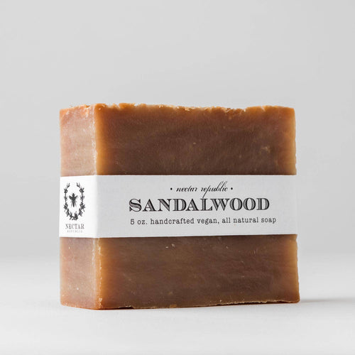 sandalwood sandal wood vegan soap nectar republic 5oz