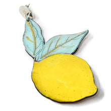 Load image into Gallery viewer, Dope Lemons Leather Earrings
