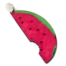 Load image into Gallery viewer, Fly Watermelon Leather Earrings
