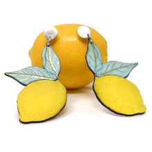 Load image into Gallery viewer, Dope Lemons Leather Earrings
